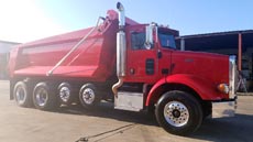 Peterbilt Quad Red - Passenger Front Angle 