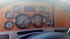 Peterbilt Quad Red - Interior Odometer Peterbilt Quad Red - Interior Odometer