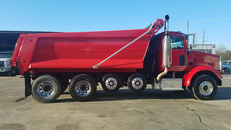 Peterbilt Quad Red - Passenger Side