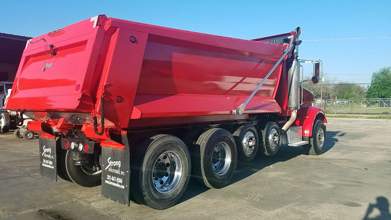 Peterbilt Quad Red - Passenger Rear Angle 