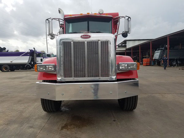 Peterbilt Tri-Axle Dump Truck Mule - Front