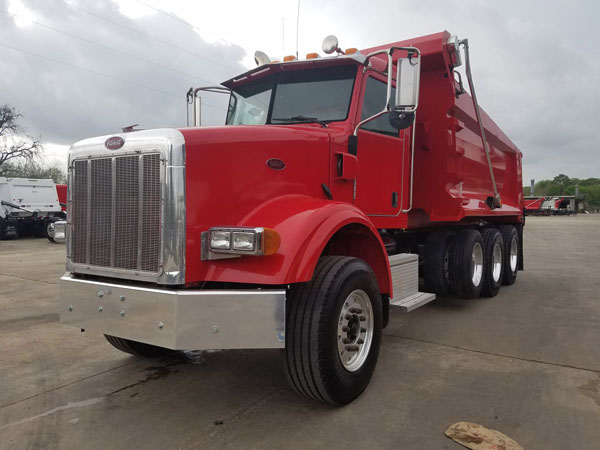 Peterbilt Tri-Axle Dump Truck Mule - Driver Front Angle