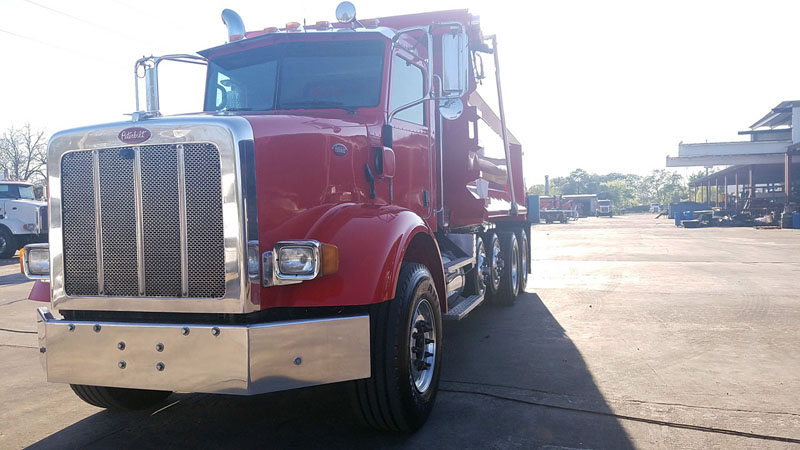Peterbilt Quad Red - Driver Front Angle 