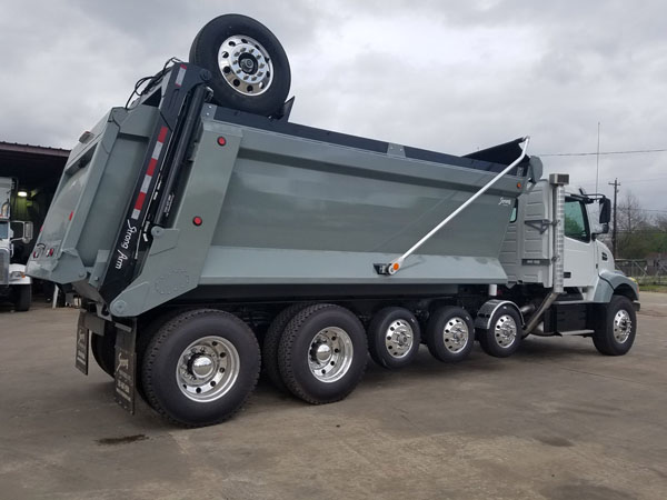 Volvo Super Dump - Passenger Rear Angle Axles Up