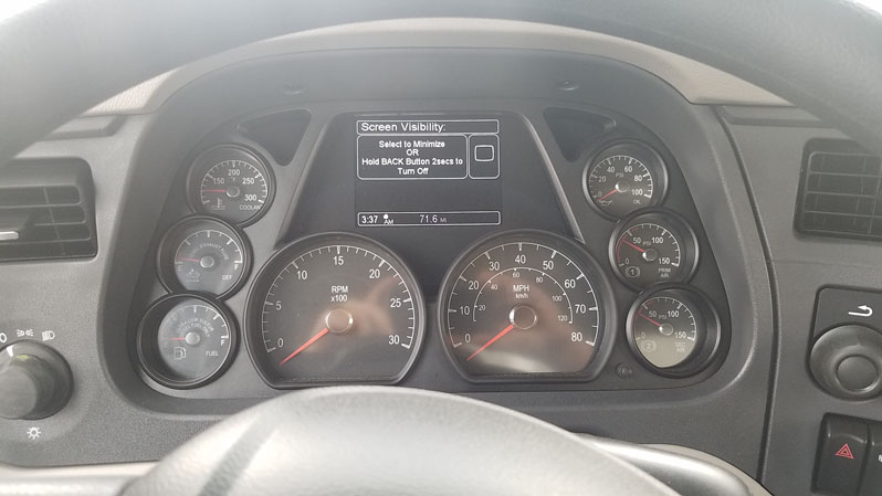 Peterbilt 567 Super Dump - Instrument Panel Odometer