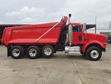 Peterbilt Tri-Axle Dump Truck Mule - Passenger Side 