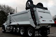 Kenworth T880 Super Dump - Driver Side Rear Angle Kenworth T880 Super Dump - Driver Side Rear Angle