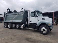 Volvo Super Dump - Passenger Side Front Angle Volvo Super Dump - Passenger Side Front Angle