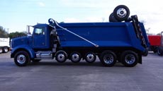 Peterbilt Super Dump Blue - Driver Side Peterbilt Super Dump Blue - Driver Side