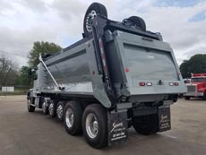 Volvo Super Dump - Driver Rear Angle Axles Up Volvo Super Dump - Driver Rear Angle Axles Up
