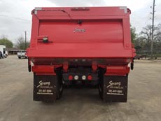 Peterbilt Tri-Axle Dump Truck Mule - Rear