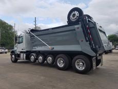 Volvo Super Dump - Driver Rear Angle Axles Up Volvo Super Dump - Driver Rear Angle Axles Up