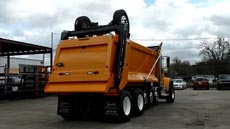 International HX520 Super Dump - Passenger Rear Angle International HX520 Super Dump - Passenger Rear Angle