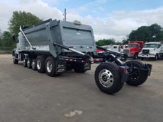 Volvo Super Dump - Driver Rear Angle Axles Down Volvo Super Dump - Driver Rear Angle Axles Down