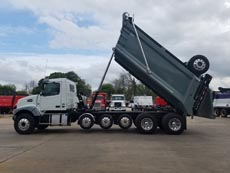 Volvo Super Dump - Driver Side Dump Body Dumping Volvo Super Dump - Driver Side Dump Body Dumping