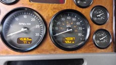 Peterbilt Super Dump Blue - Interior Odometer