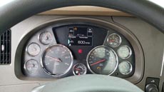 Kenworth T880 Super Dump - Interior Gauges Odometer Kenworth T880 Super Dump - Interior Gauges Odometer