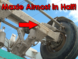 Maxle Cracked Almost in Half!